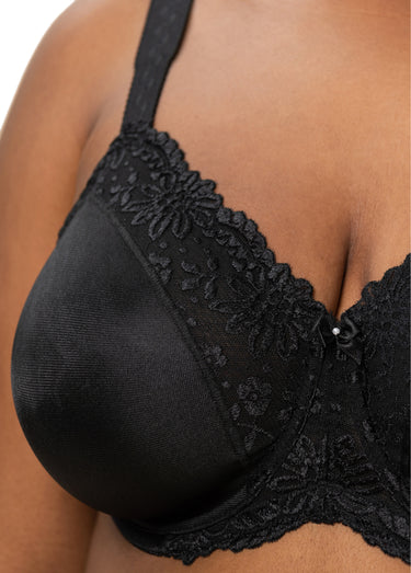 Soutien-gorge avec armatures minimiseur Noir