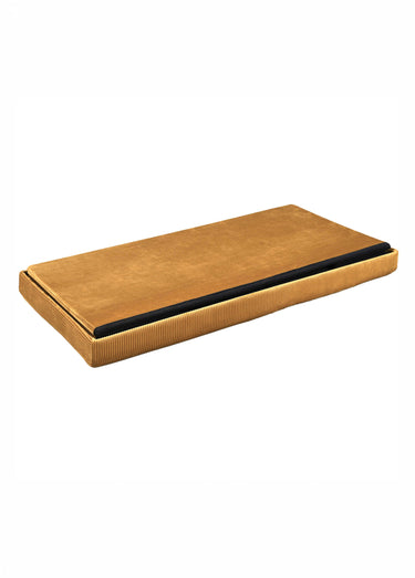 Banc coffre en velours cotelé GIULIA Jaune