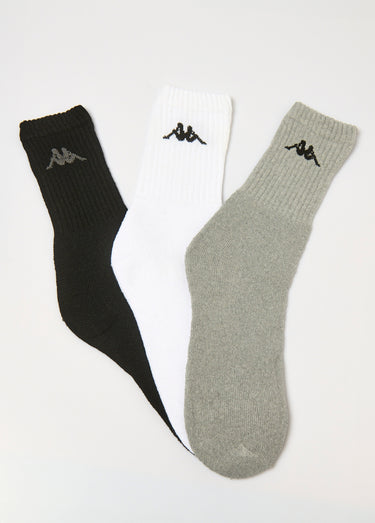 Chaussettes de sport assorties avec logo Noir Lot 3