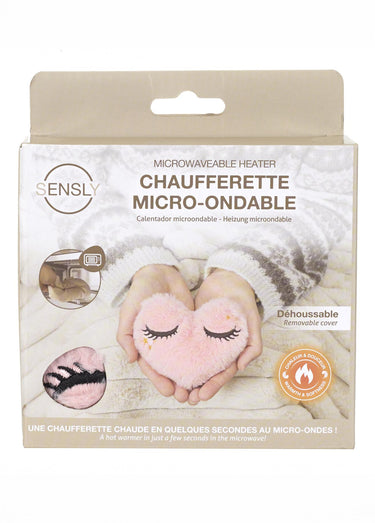 Chaufferette micro ondable fourrure Coeur