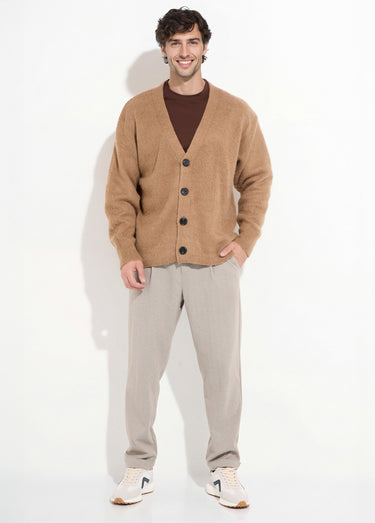 Gilet chaud en maille avec de la laine Camel