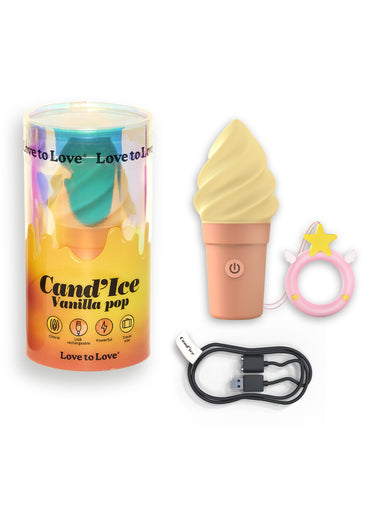 Stimulateur fun rechargeable CAND'ICE Vanille