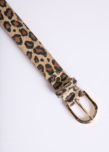 Ceinture en cuir Leopard