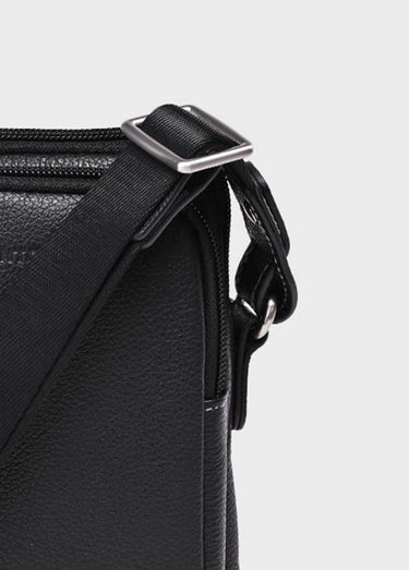 Sacoche en cuir élégante multipoches Noir