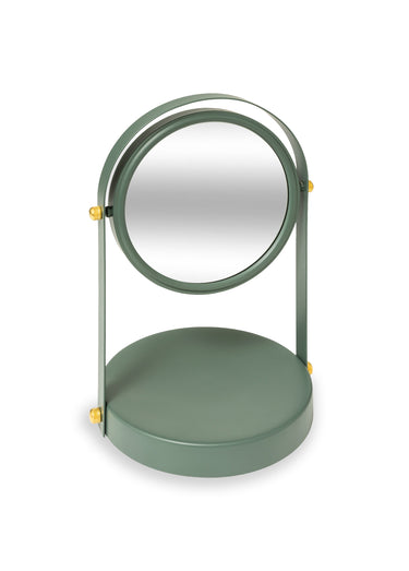 Miroir de salle de bain pivotant en acier Vert