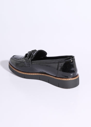 Mocassins semelle compensée style rock Noir