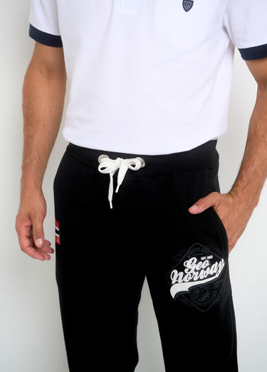 Pantalon de jogging avec logos Noir