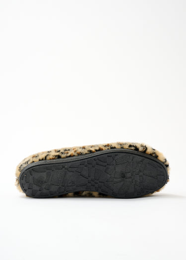 Chaussons à enfiler grande largeur Imprime Leopard