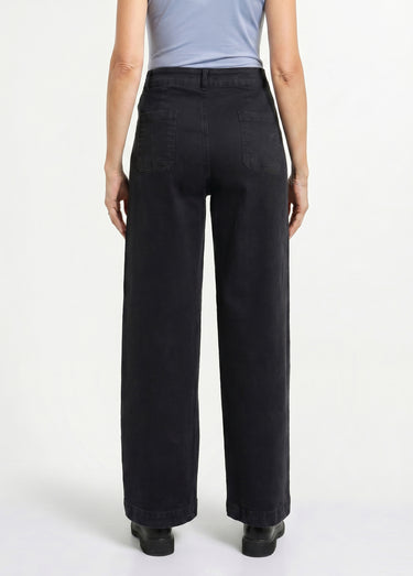 Jean large denim stretch Noir