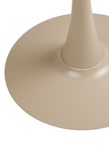 Petite table ronde en acier MEIRA Taupe