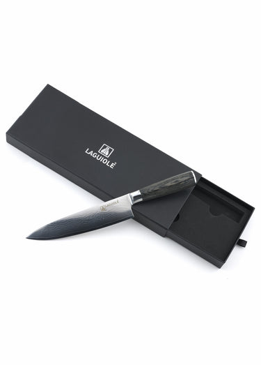Couteau de chef lame acier 32cm Damarus Noir