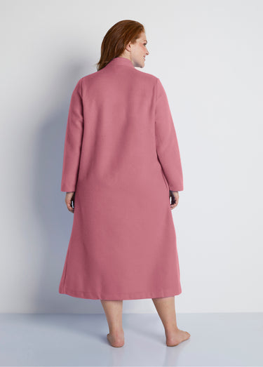 Peignoir zippé maille Courtelle® Rose