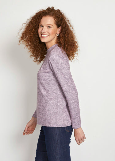 Sous-pull chaud court col montant Uni Parme