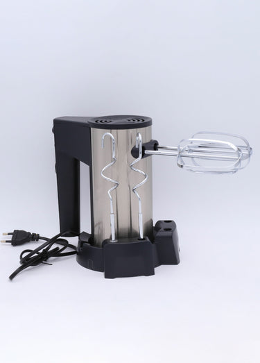 Batteur 5 vitesses, en inox + fouets Noir/Gris