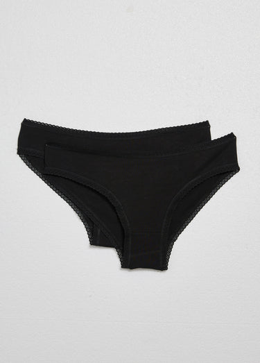 Culottes assorties en coton stretch Noir