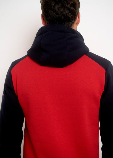 Sweat à capuche avec logo vintage Rouge
