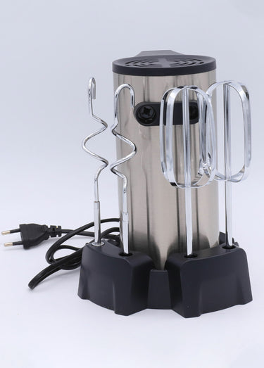 Batteur 5 vitesses, en inox + fouets Noir/Gris