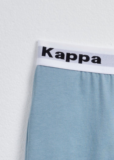 Boxer uni coton mélangé, thème épuré Bleu