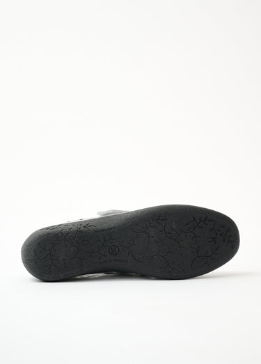 Ballerines babies cuir largeur confort Argent Irise