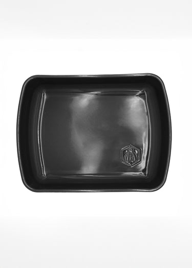 Moule rectangulaire 34cm céramique, foncé Noir
