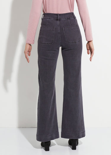 Jean évasé coupe flare, spécial GRANDE Gris moyen