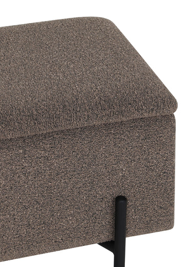 Banc bouclette coffre de rangement, 2M Marron