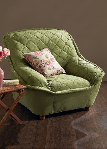 Housse préformée pour fauteuil ou canapé Vert Amande