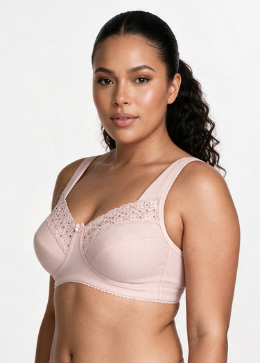 Soutien-gorge sans armatures brodé Petale