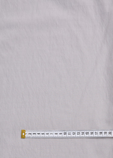 Coupon tissu fin popeline micro rayures 1M Perle