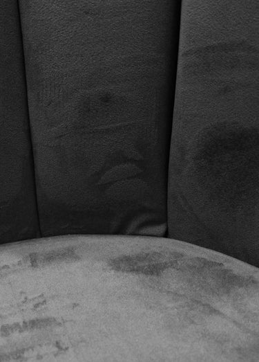 Chaises velours dossier capitonné 1G Noir