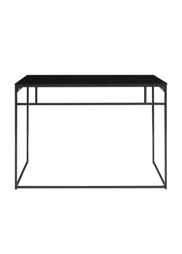 Bureau haut style épuré, acier foncé Noir