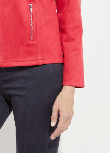 Blouson zippé tissu suédé velouté Tomette