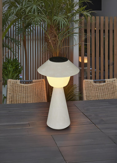 Lampe d'extérieur à énergie solaire Beige