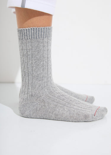 Chaussettes avec laine et cachemire Gris