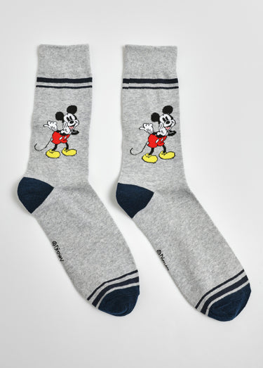 Chaussettes coton, Mickey and Friends Gris Clair