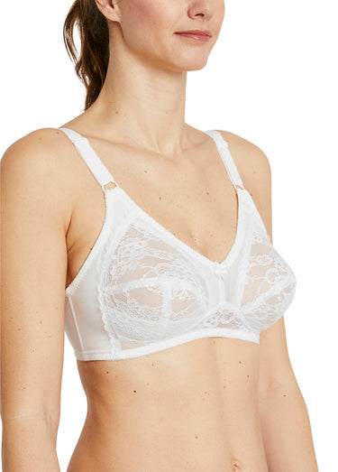 Soutien-gorge sans armatures dentelle Blanc