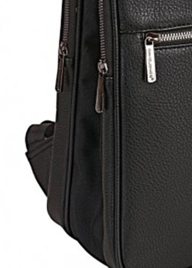 Sac à dos élégant zippé homme Noir