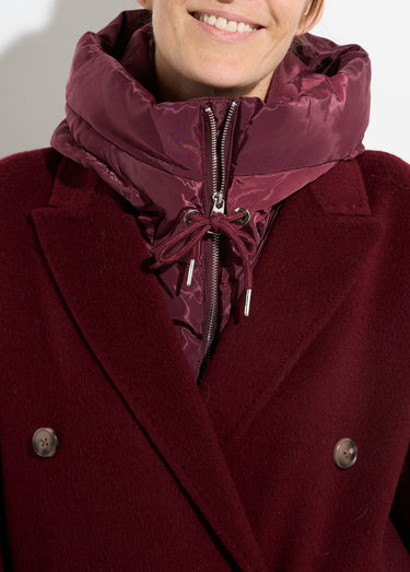 Capuche cagoule déperlante et zippée Prune