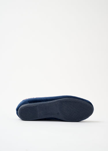 Chaussons ballerines largeur confort Marine