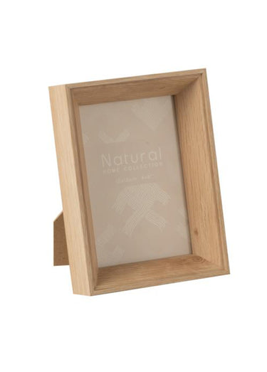 Petit cadre bord épais bois naturel Beige