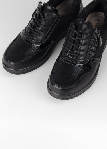 Derbies confort semelle compensée Noir