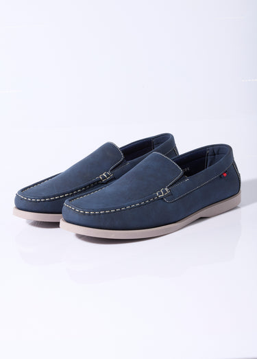 Mocassins inspiration chaussures bateau Bleu