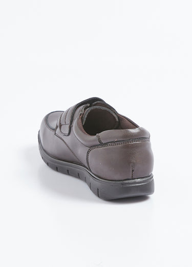 Derbies scratchées compensées Marron