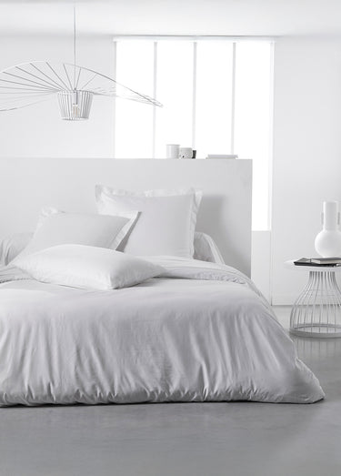Drap housse pur coton qualité supérieure Blanc