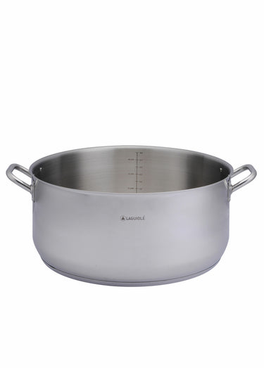 Faitout en acier inox 50cm Pro Argente