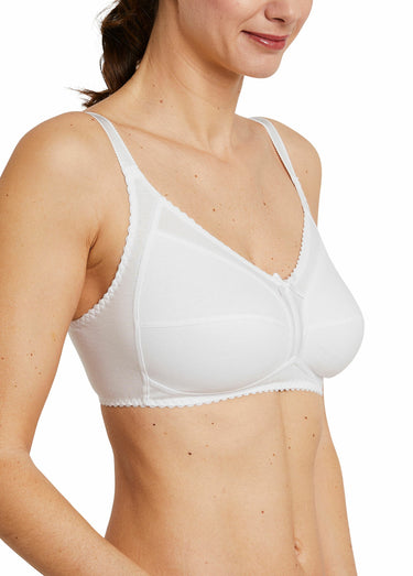 Soutien-gorge sans armatures coton stretch Blanc