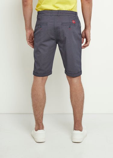 Bermuda style chino avec revers Marine