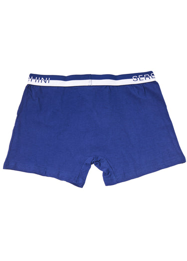 Boxer uni ceinture avec logo Bleu