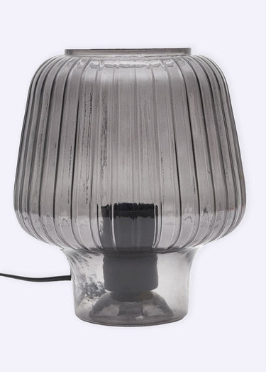 Lampe à poser en verre fumé coloré 2G Gris