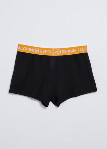 Boxer uni ceinture élastiquée flashy Noir/Jaune
